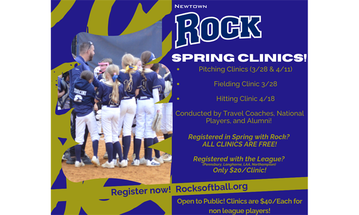 Free Clinics when registered for the Spring! Sign up today!