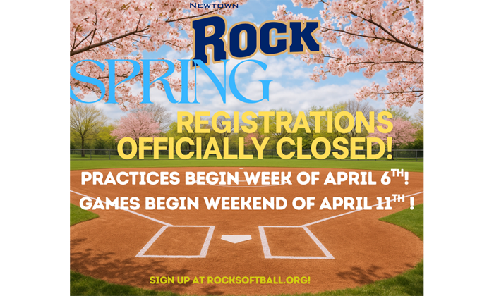 Spring Registration is CLOSED!